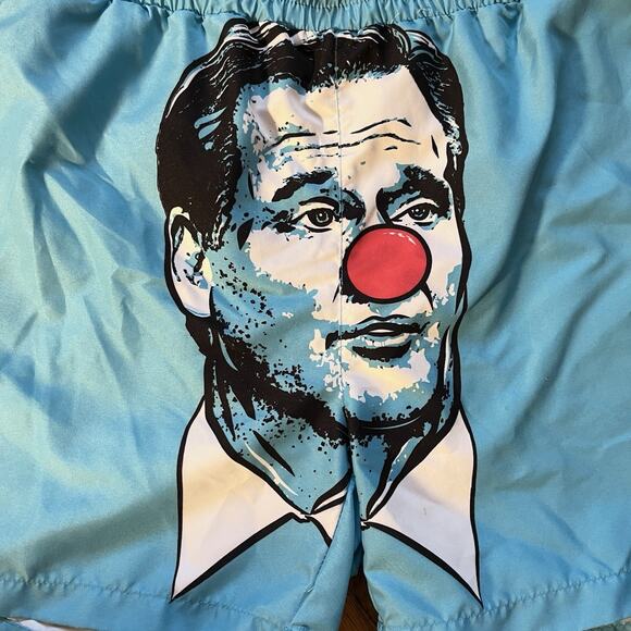 Limited Edition Rare Barstool Sports NFL Roger Goodell Clown Nose XL Swim Trunks - Picture 2 of 14